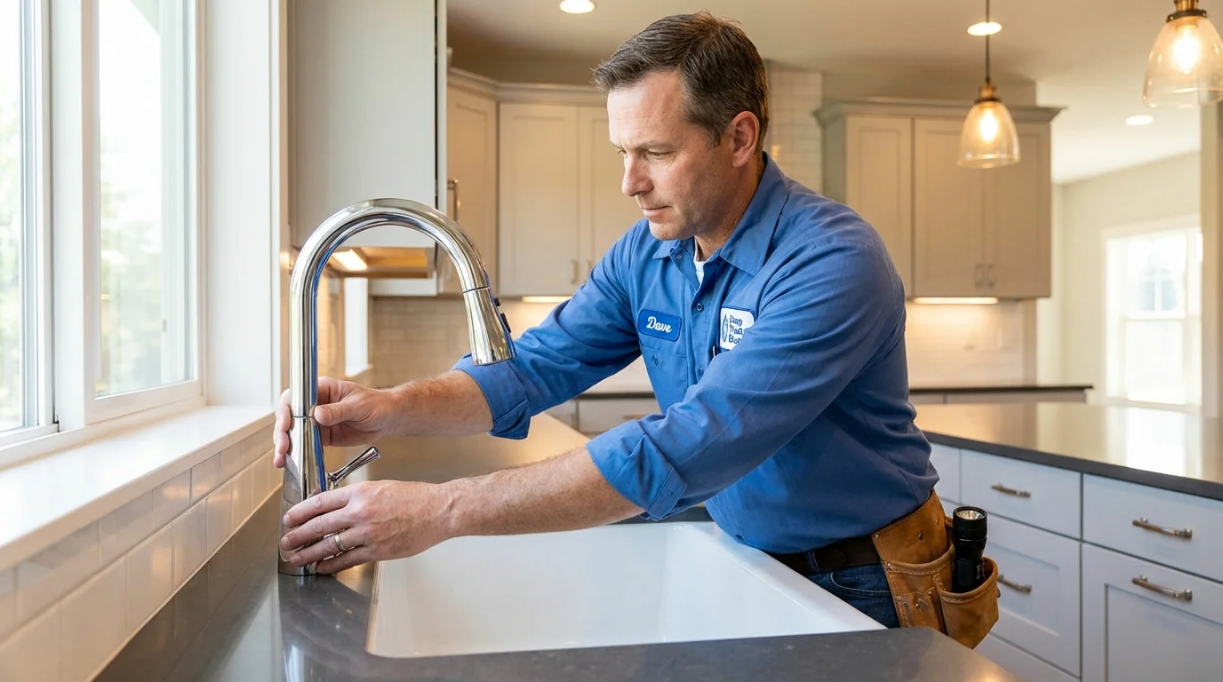 Kitchen faucet installation by Johns Plumbing LLC in Gallatin